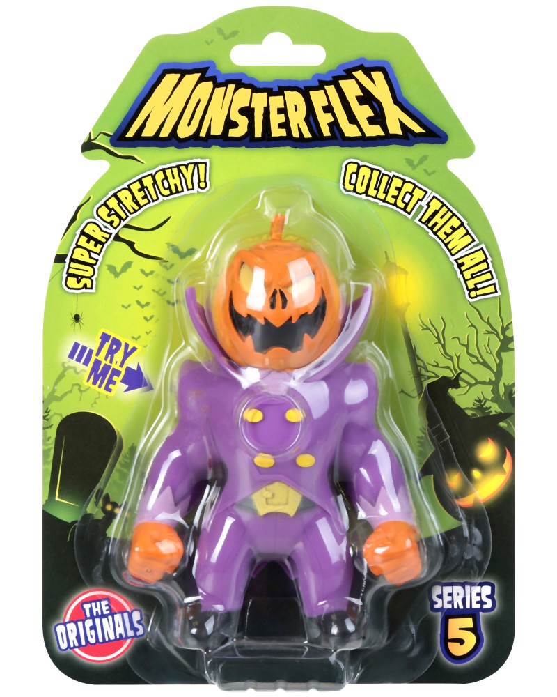 Разтегливо чудовище - Pumpkin Head Разтегливо чудовище - Pumpkin Head - От серията Monster Flex - играчка