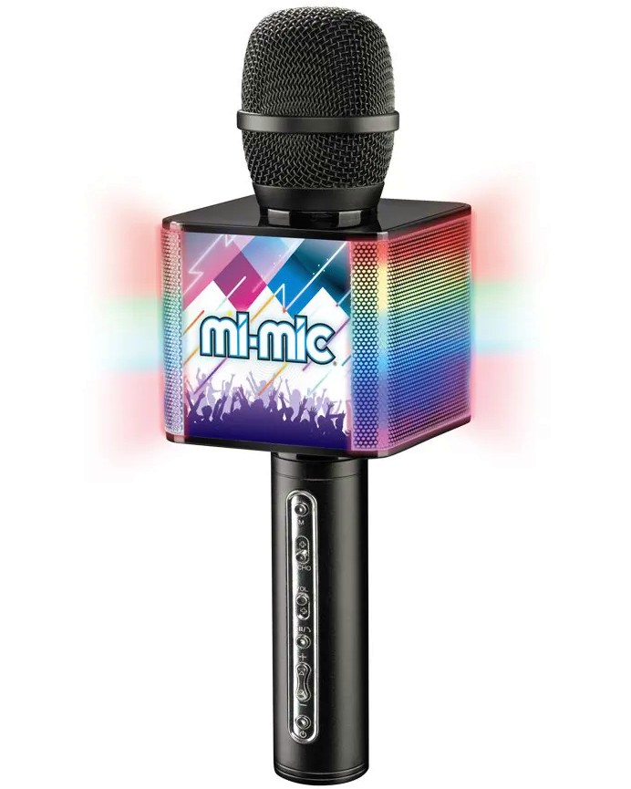 Караоке микрофон Mi-Mic - Детска играчка с  LED светлини и звукови ефекти - играчка