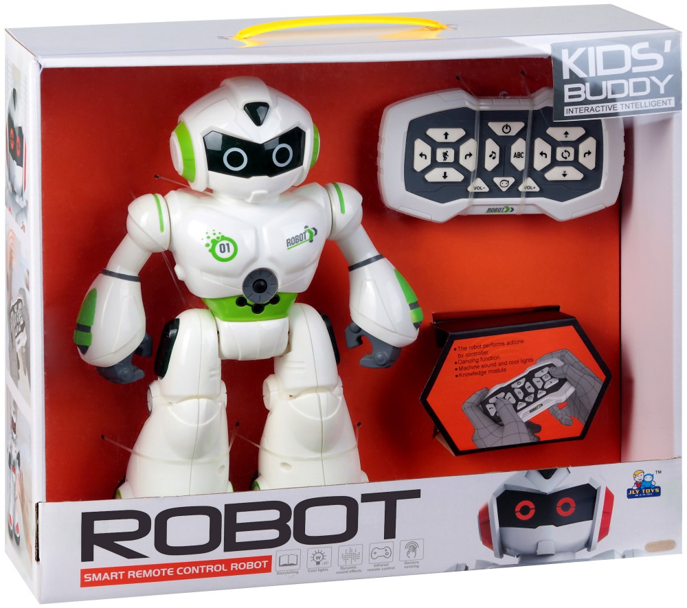 Робот с дистанционно управление Kids Buddy - Със звук и светлина - играчка