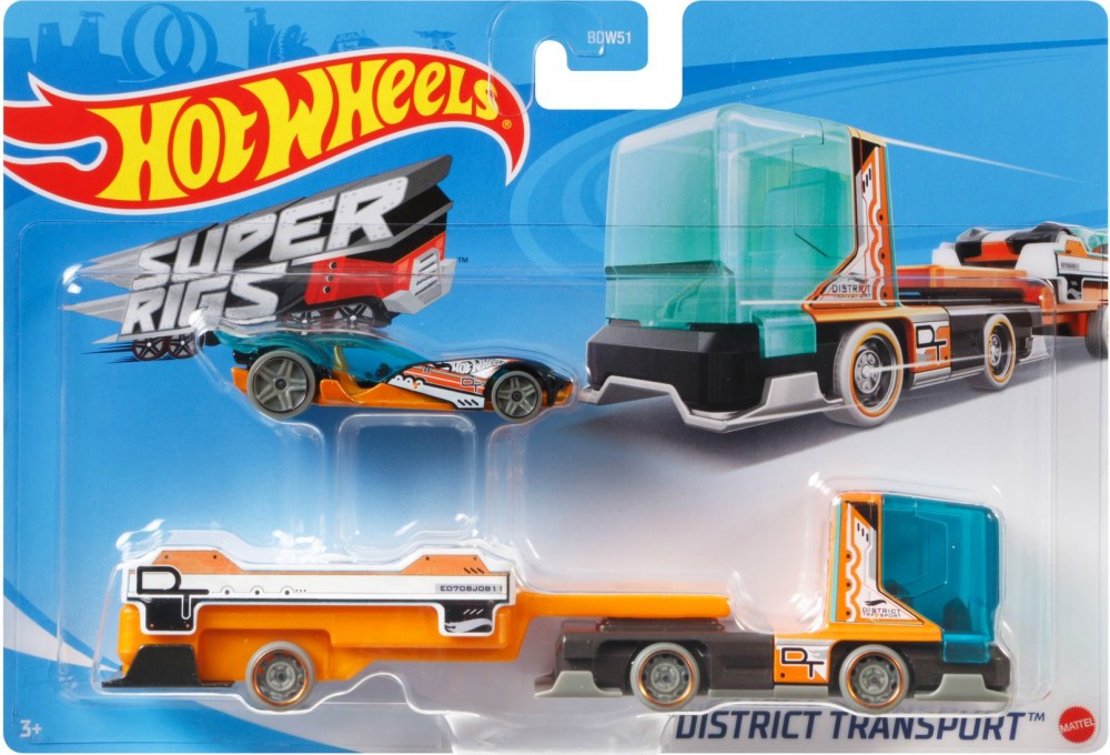     Mattel - Super Rigs District Trasnsport -   Hot Wheels - 