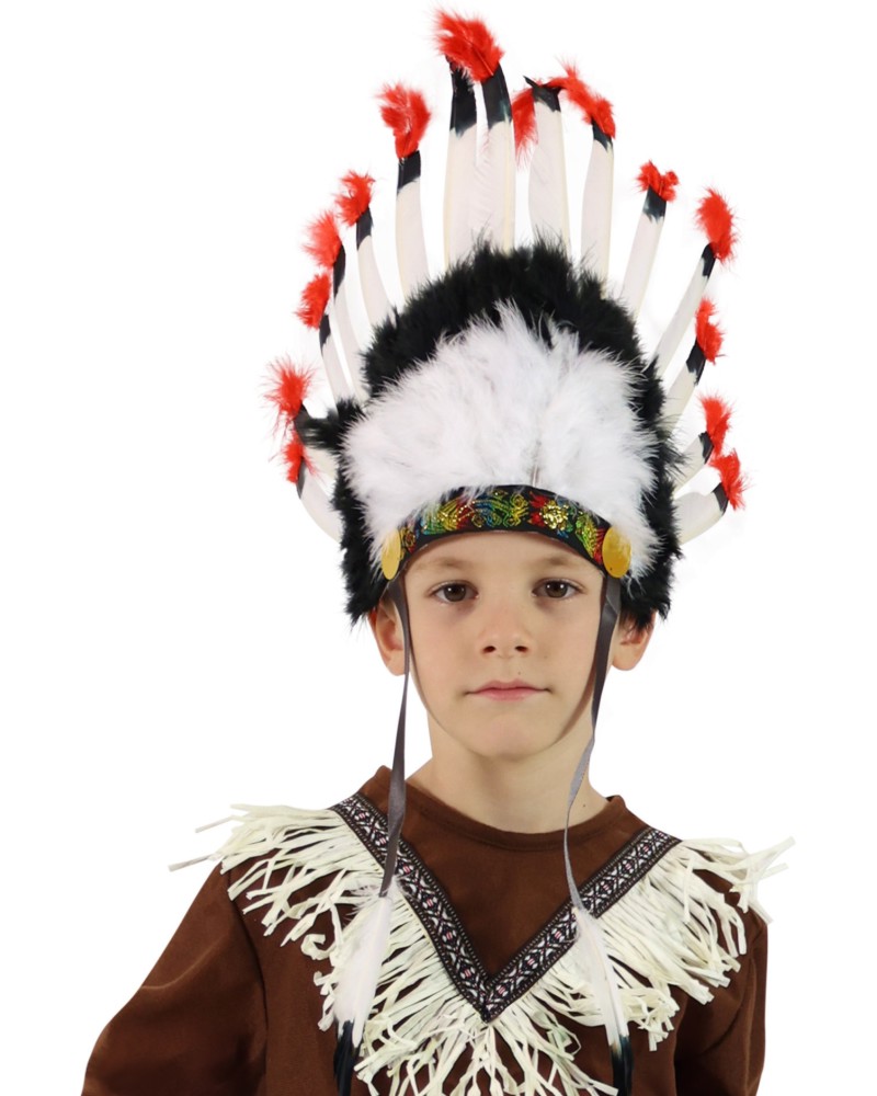 Театрална шапка Индианец - Rappa Театрална шапка Индианец - Rappa - играчка