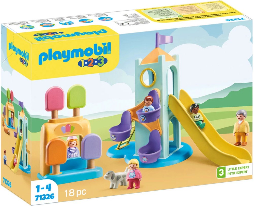 Playmobil 1.2.3 - Приключенска кула с щанд за сладолед Playmobil 1.2.3 - Приключенска кула с щанд за сладолед - играчка