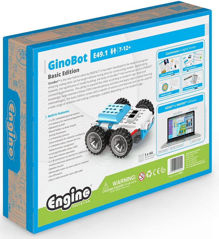 Детски конструктор Engino - Ginobot Basic - играчка
