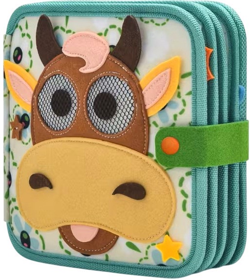 Мека книжка с активности Животни Мека книжка с активности Животни - играчка