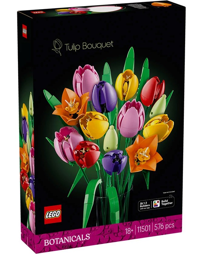 LEGO Icons Botanical - Букет лалета LEGO Icons Botanical - Букет лалета - Конструктор - играчка