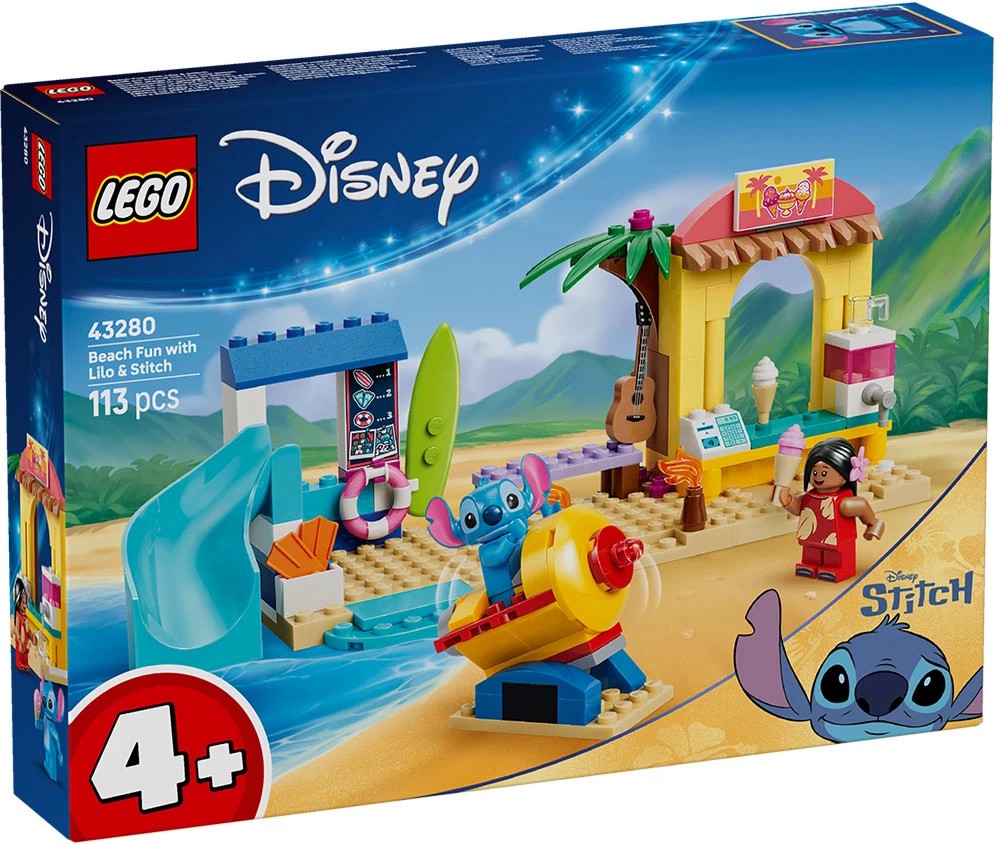 LEGO Disney - Забавление на плажа с Лило и Стич LEGO Disney - Забавление на плажа с Лило и Стич - Детски конструктор - играчка