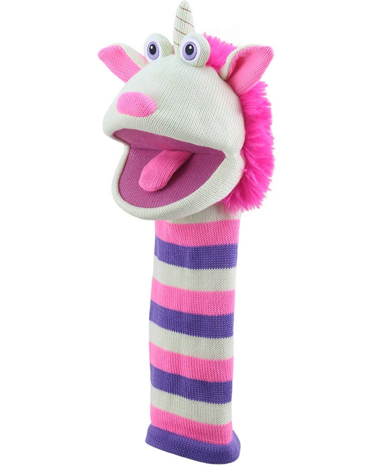 Кукла за театър Чорапено чудовище Туинкъл - The Puppet Company Кукла за театър Чорапено чудовище Туинкъл - The Puppet Company - От серията Sockettes - кукла