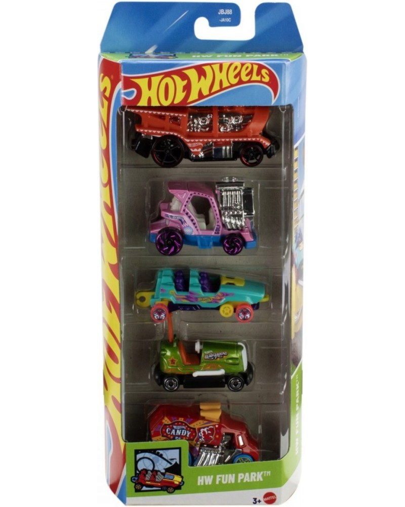   HW Fun Park - Mattel - 5 ,   Hot Wheels - 