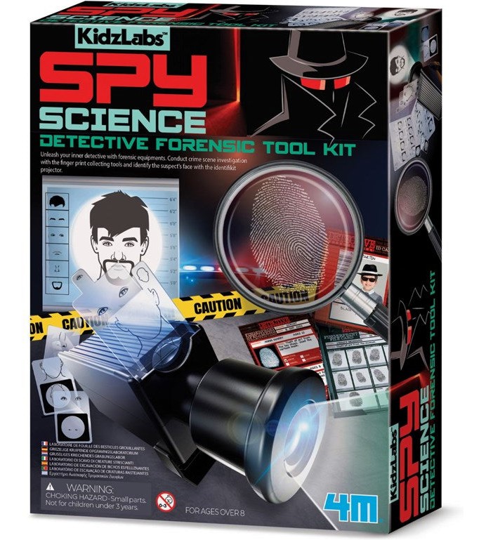 Шпионска лаборатория за истински детективи - 4M Шпионска лаборатория за истински детективи - 4M - От серията Kidz Labs - образователен комплект