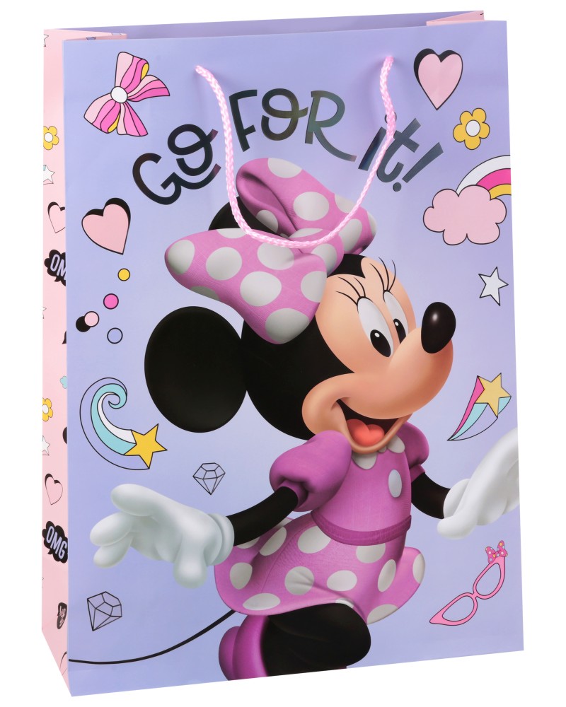 Подаръчна торбичка Мини Маус - Unic Art Подаръчна торбичка Мини Маус - Unic Art - С размери 33 / 45 / 12 cm на тема Мики Маус и приятели - продукт