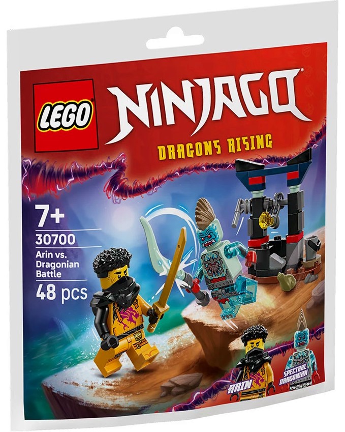 LEGO Ninjago - Битката на Арин срещу човек-дракон LEGO Ninjago - Битката на Арин срещу човек-дракон - Детски конструктор - играчка