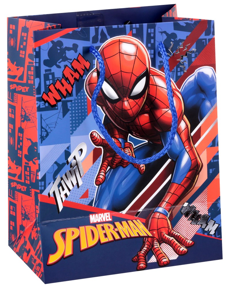 Подаръчна торбичка Спайдърмен - Unic Art Подаръчна торбичка Спайдърмен - Unic Art - С размери 18 / 23 / 11 cm на тема Спайдърмен - продукт