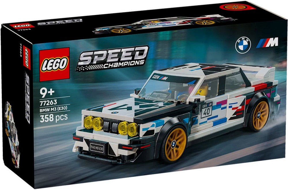 LEGO Speed Champions - BMW M3 (E30) LEGO Speed Champions - BMW M3 (E30) - Детски конструктор - играчка
