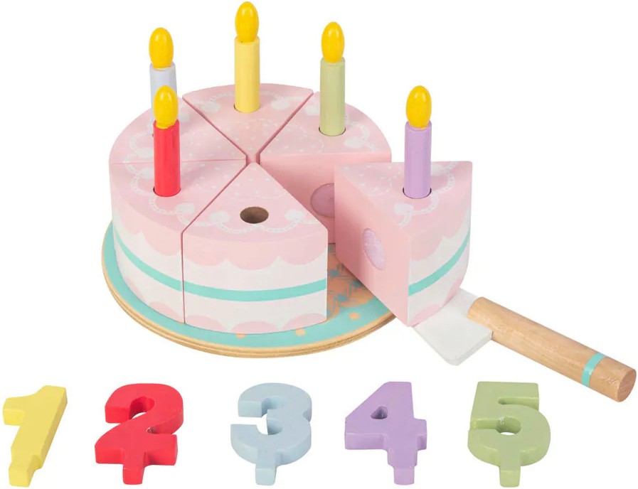 Дървена торта за рожден ден Дървена торта за рожден ден - играчка
