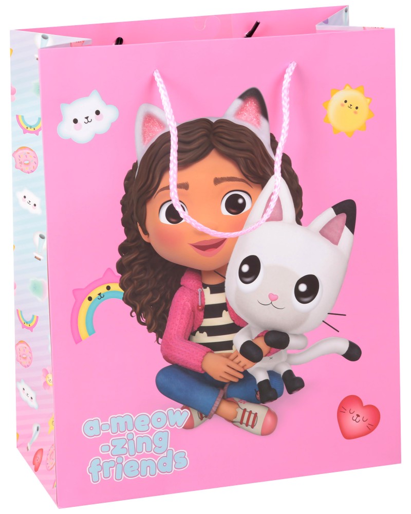 Подаръчна торбичка Габи - Unic Art Подаръчна торбичка Габи - Unic Art - С размери 26 / 32 / 12 cm на тема Къщата за кукли на Габи - продукт