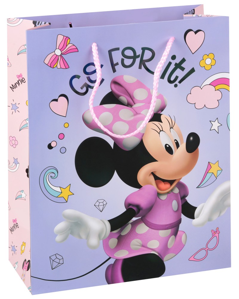 Подаръчна торбичка Мини Маус - Unic Art Подаръчна торбичка Мини Маус - Unic Art - С размери 26 / 32 / 12 cm на тема Мики Маус и приятели - продукт