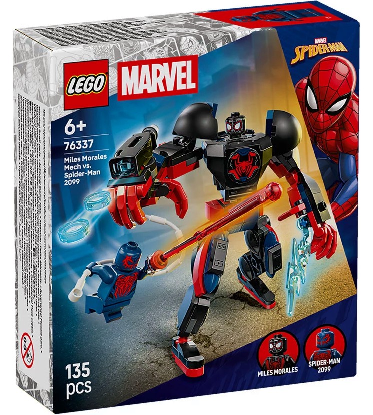 LEGO Marvel Spidey - Майлс Моралес с робот срещу Спайдърмен LEGO Marvel Spidey - Майлс Моралес с робот срещу Спайдърмен - Детски конструктор - играчка