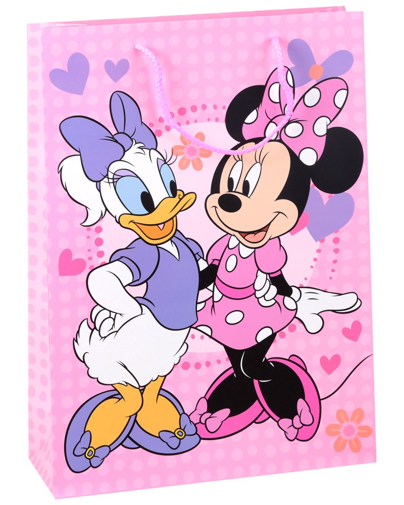 Подаръчна торбичка Дейзи и Мини Маус - Unic Art Подаръчна торбичка Дейзи и Мини Маус - Unic Art - С размери 33 / 45 / 12 cm на тема Мики Маус и приятели - продукт