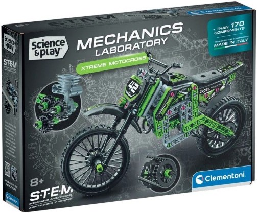 Конструктор Xtreme Motocross - Clementoni Конструктор Xtreme Motocross - Clementoni - От серията Science - играчка