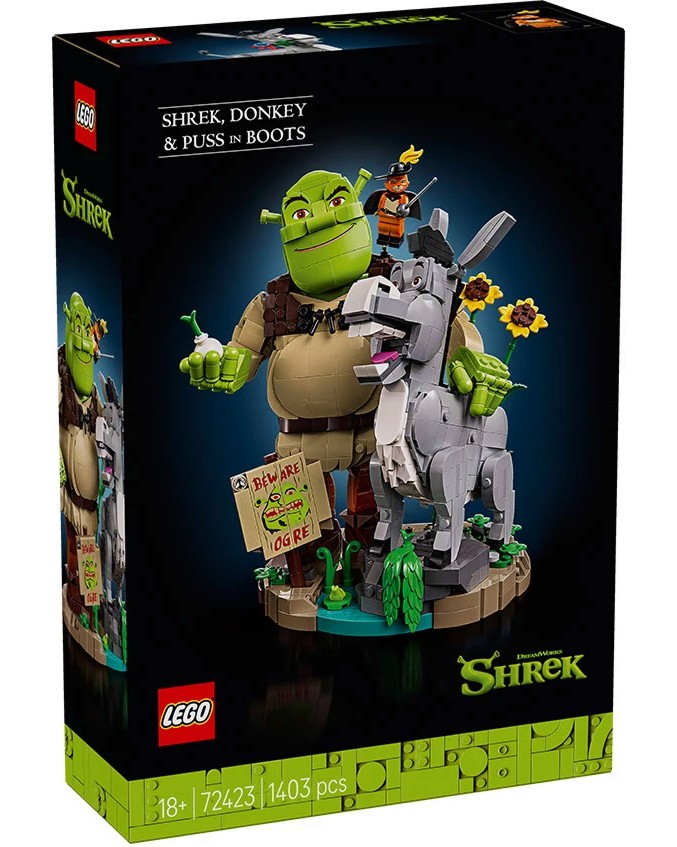 LEGO Shrek - Шрек, магарето и Котаракът в чизми LEGO Shrek - Шрек, магарето и Котаракът в чизми - Конструктор - играчка