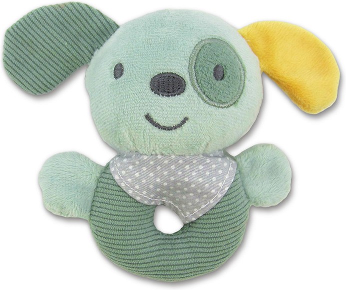 Плюшена дрънкалка Кученце - Lorelli Плюшена дрънкалка Кученце - Lorelli - играчка