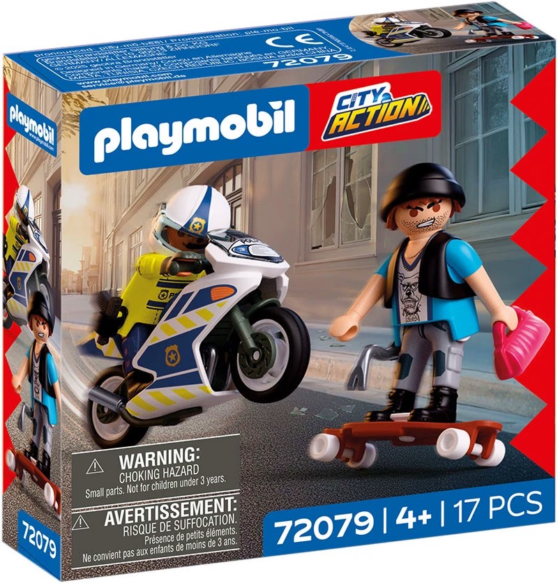Playmobil City Action - Преследване с мотоциклет Playmobil City Action - Преследване с мотоциклет - играчка