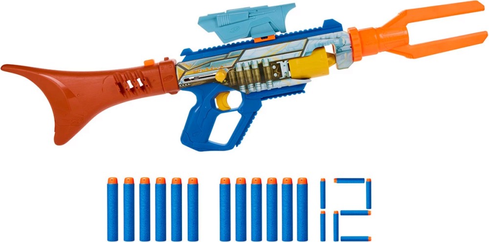 Nerf - Мандалорецът Nerf - Мандалорецът - Бластер с 12 стрелички - играчка