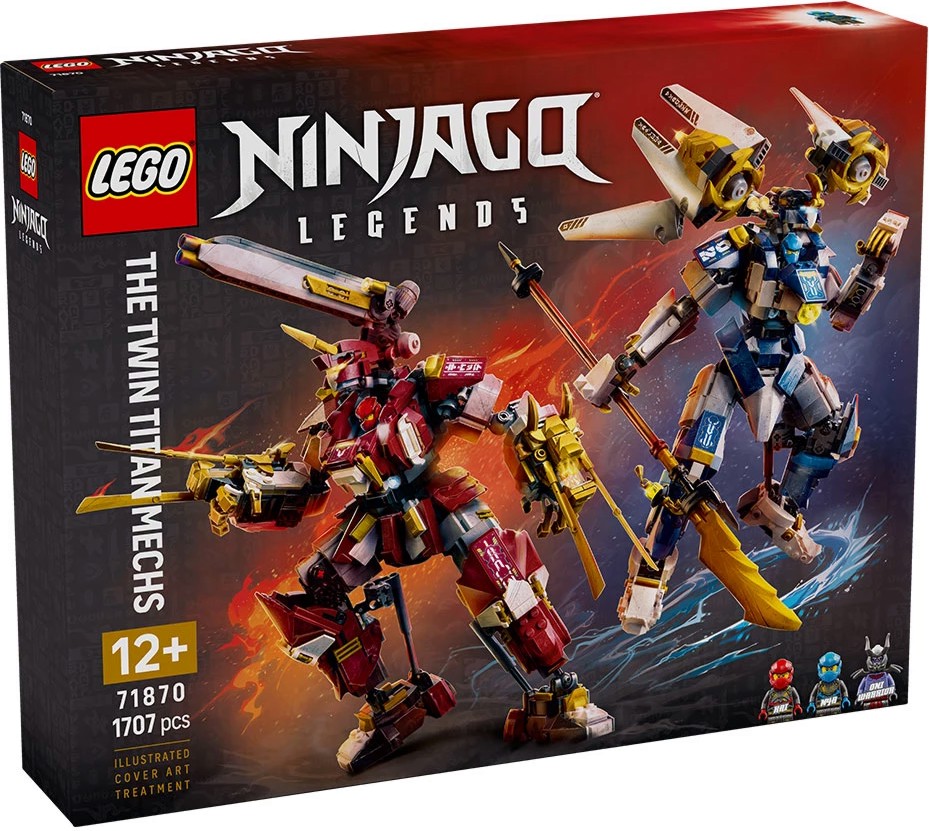 LEGO Ninjago - Близнаците роботи-титани LEGO Ninjago - Близнаците роботи-титани - Детски конструктор - играчка