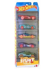 Метални колички Stunt Tracks - Mattel Метални колички Stunt Tracks - Mattel - 5 броя, от серията Hot Wheels - играчка