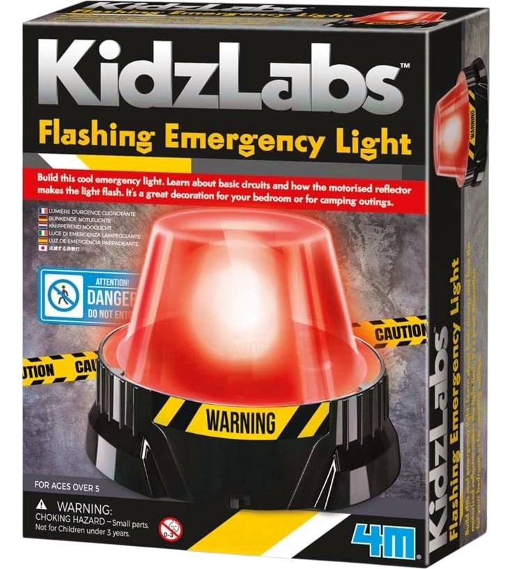 Аварийни светлини - 4M Аварийни светлини - 4M - Детска лаборатория от серията Kidz Labs - играчка