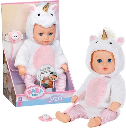 Кукла Луна с костюм на еднорог - Zapf Creation Кукла Луна с костюм на еднорог - Zapf Creation - С височина 36 cm, от серията Baby Born - кукла