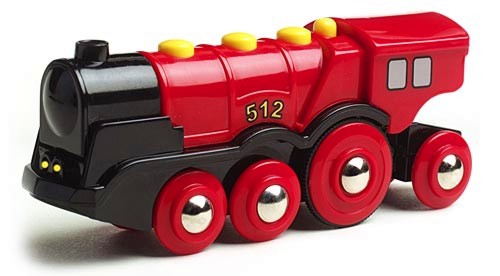 Детски локомотив Brio Mighty - Със звук и светлина - играчка