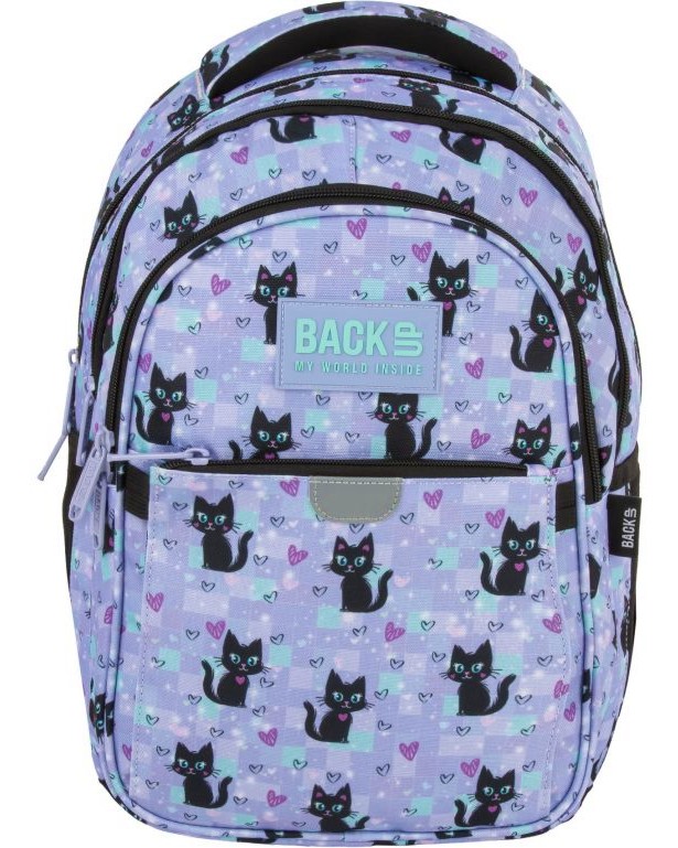 Ученическа раница BackUp P 16 Magic Cats Ученическа раница BackUp P 16 Magic Cats - раница
