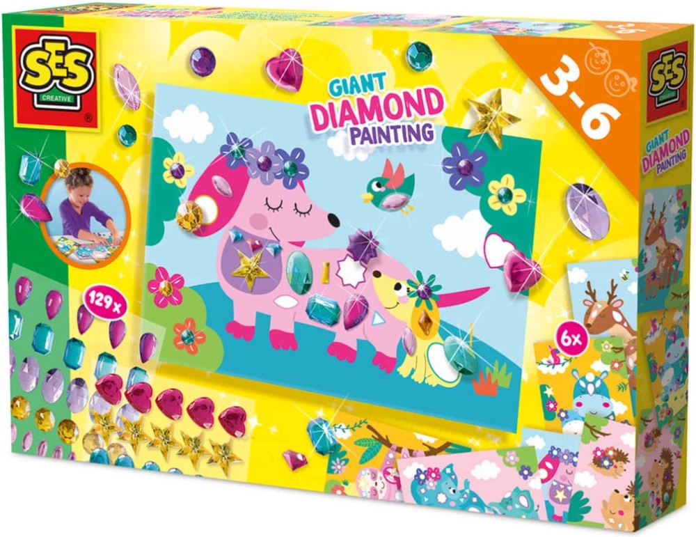 Декорирай картини с диаманти - SES Creative Декорирай картини с диаманти - SES Creative - Творчески комплект - творчески комплект