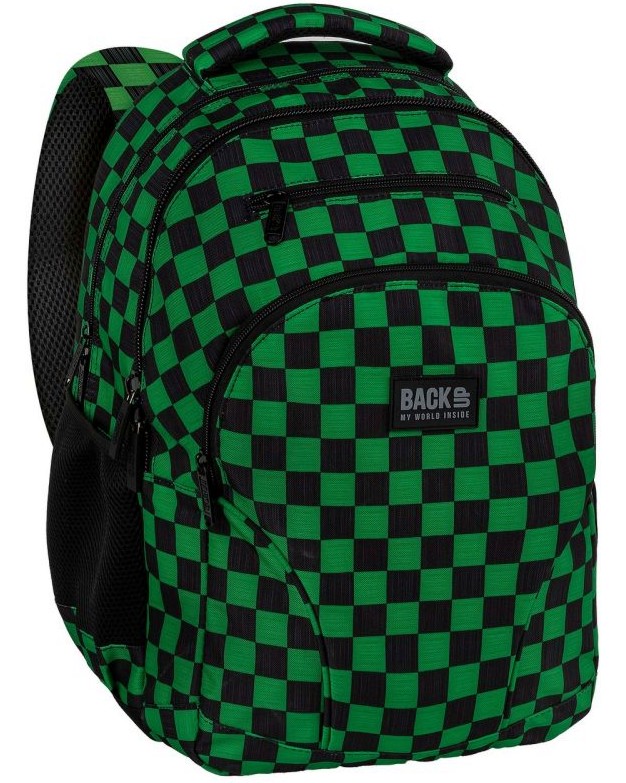 Ученическа раница BackUp W 73 Ученическа раница BackUp W 73 - От серията Checkerboard Green - раница