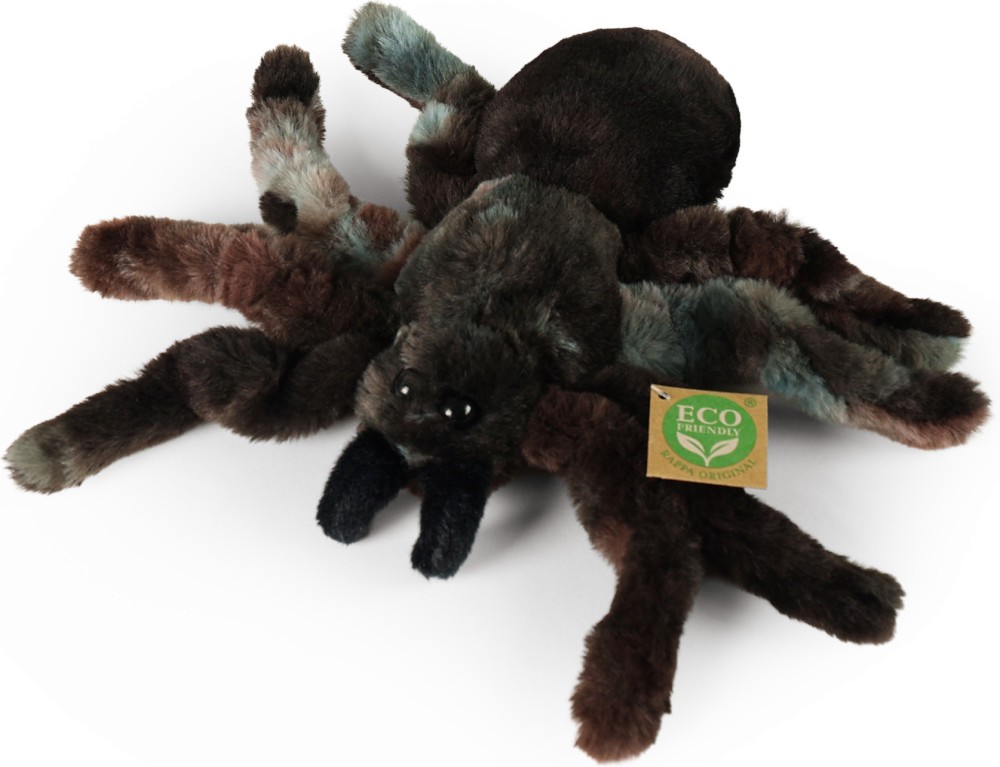 Плюшен черен паяк Rappa Плюшен черен паяк Rappa - С дължина 20 cm от серията Plush World - играчка