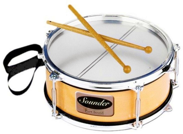 Детски барабан - Claudio Reig Детски барабан - Claudio Reig - С 2 палки - играчка