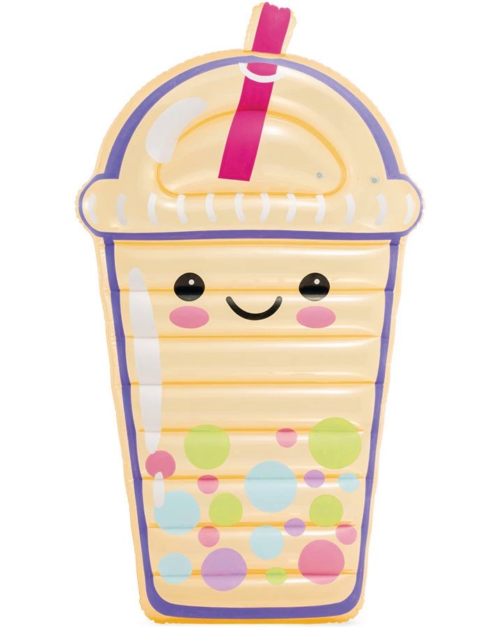 Надуваем дюшек Bubble Tea Boba Buddy - Intex Надуваем дюшек Bubble Tea Boba Buddy - Intex - С размери 173 / 99 / 20 cm - надуваем дюшек