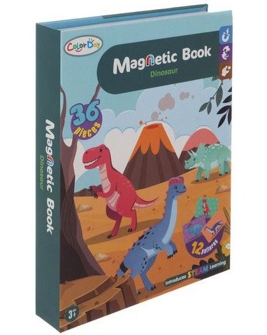 Магнитна книга Динозаври - Iso Trade Магнитна книга Динозаври - Iso Trade - играчка