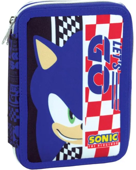 Несесер с ученически пособия Lets Go Несесер с ученически пособия Lets Go - На тема Sonic - несесер