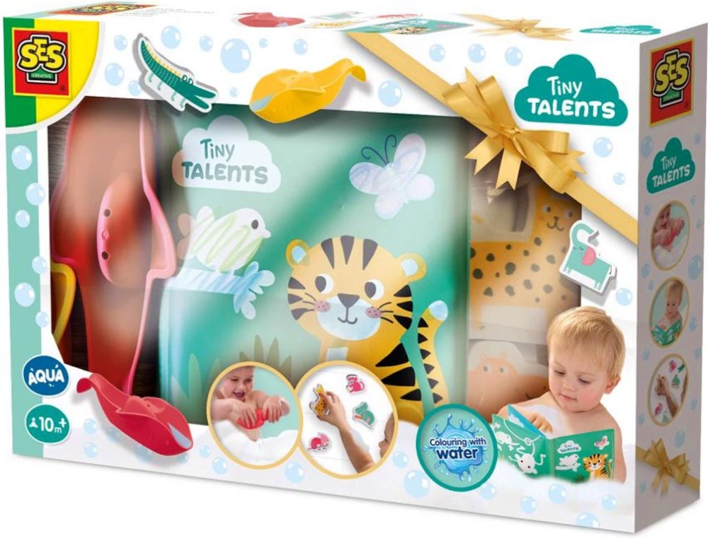Книжка с играчки за баня - SES Creative Книжка с играчки за баня - SES Creative - От серията Tiny Talents - играчка