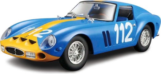 Сглоби си метална количка Ferrari 250 GTO - Bburago Сглоби си метална количка Ferrari 250 GTO - Bburago - С мащаб 1:24, от серията Ferrari Race & Play - количка