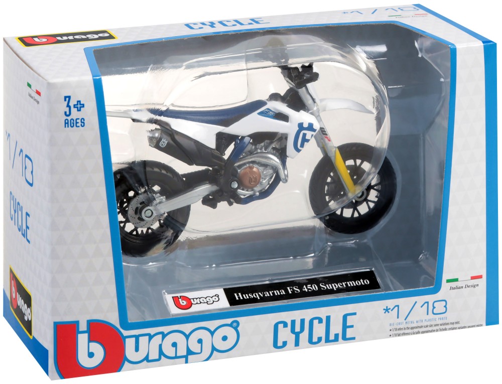   Husqvarna FS 450 Supermoto - Bburago -   1:18 - 