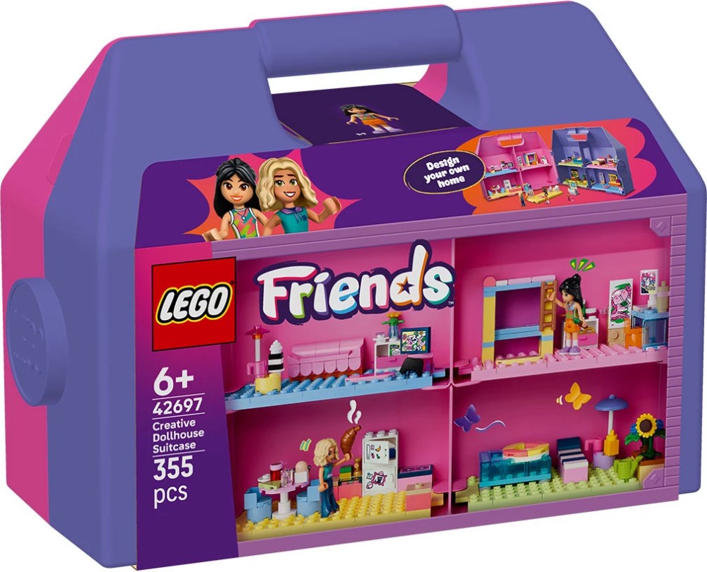 LEGO Friends - Творчески куфар с къща за кукли LEGO Friends - Творчески куфар с къща за кукли - Детски конструктор - играчка