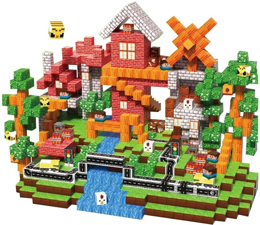Магнитен конструктор Forest Road Магнитен конструктор Forest Road - 150 части - играчка