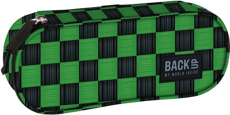 Овален ученически несесер BackUp A 73 Овален ученически несесер BackUp A 73 - С 1 отделение от серията Checkerboard Green - несесер