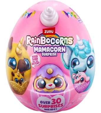 Плюшена играчка Мамакорн и бебе изненада - Zuru Плюшена играчка Мамакорн и бебе изненада - Zuru - От серията Rainbocorns - играчка