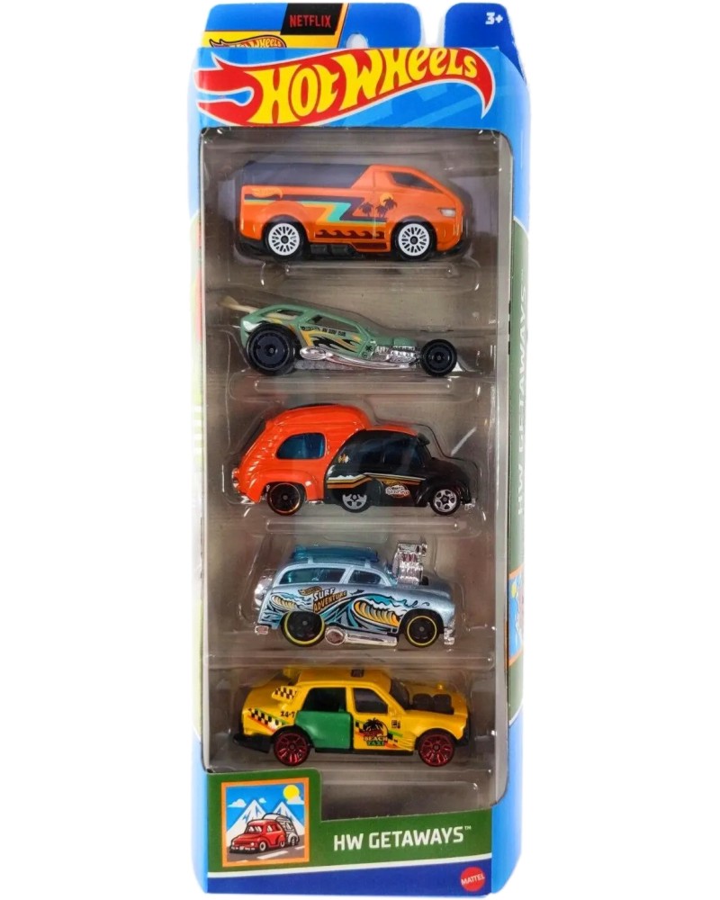   HW Getaways - Mattel - 5 ,   Hot Wheels - 