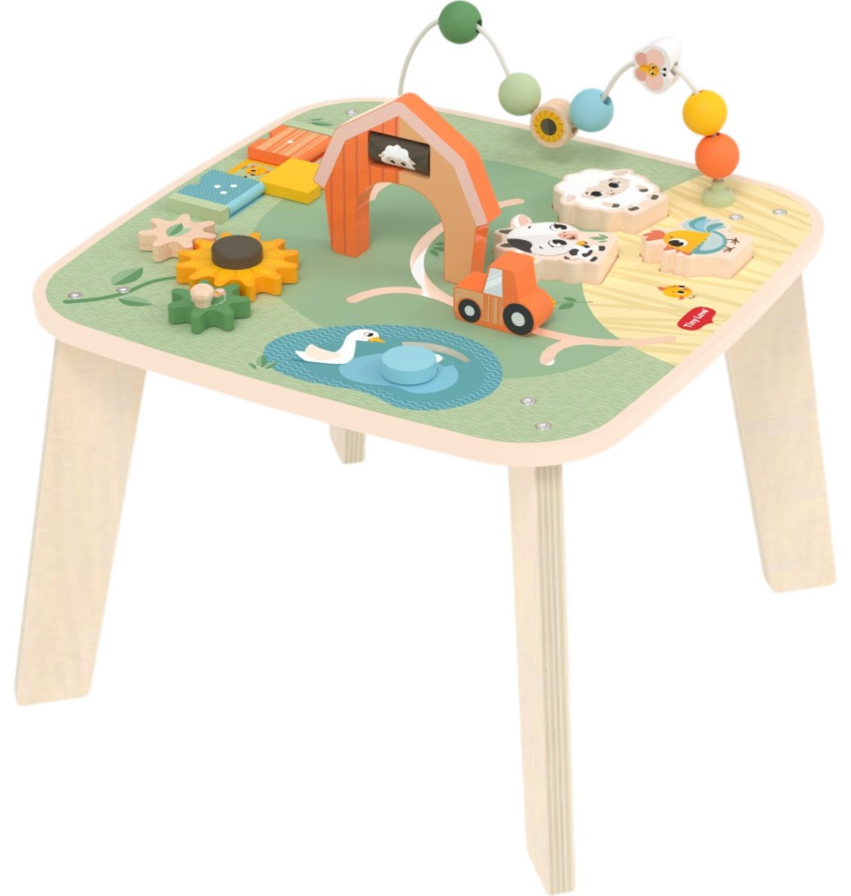 ������� ������� ���� Tiny Love Wooden Activity Table - �� ������� Farmers Funday - �������