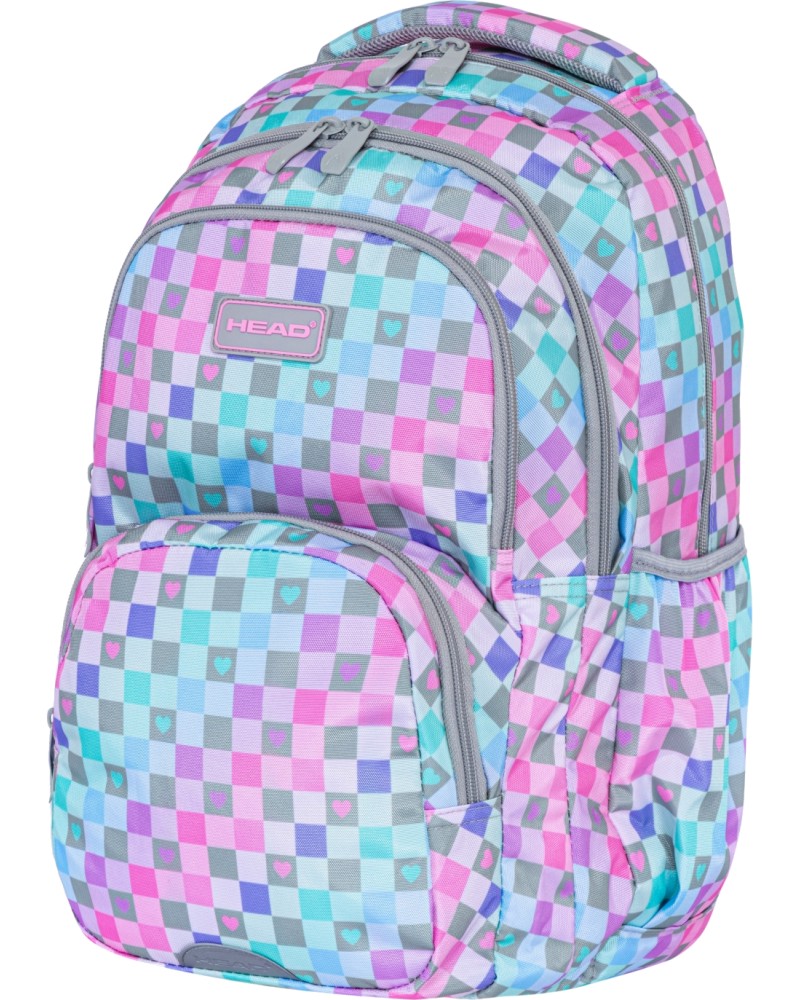 Ученическа раница Head AB200 - Astra S.A. Ученическа раница Head AB200 - Astra S.A. - От серията Heart Tartan - раница